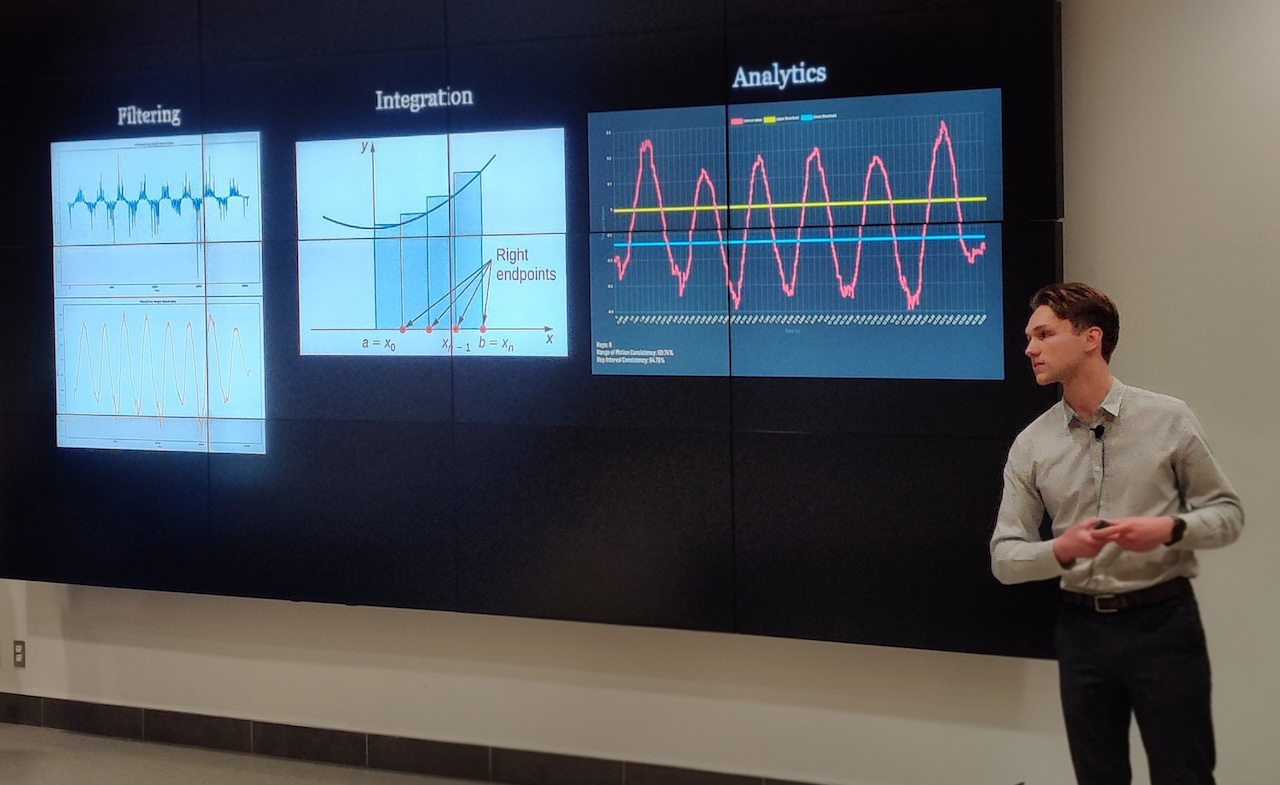 David Pardell presenting project work